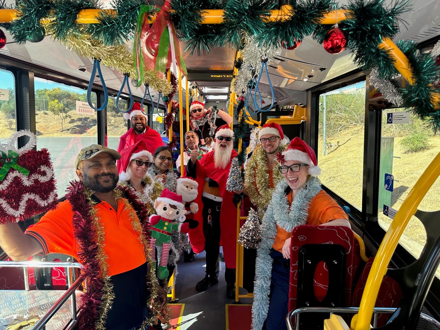 Christmas buses bring smiles to passengers Busways